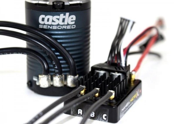 Castle Creations - MAMBA MICRO X Crawler Edition - 12.6V ESC W/1406-2850KV SENSORED COMBO