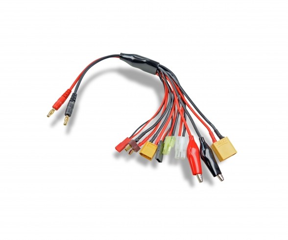 Carson Multi-Ladekabel 8 in 1, 4mm Bananenstecker