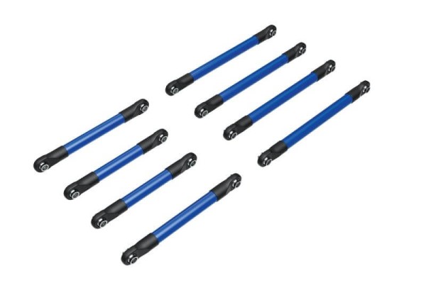 TRAXXAS TRX9749-BLUE Suspension-Link Set komplett blau, Alu TRX-4M