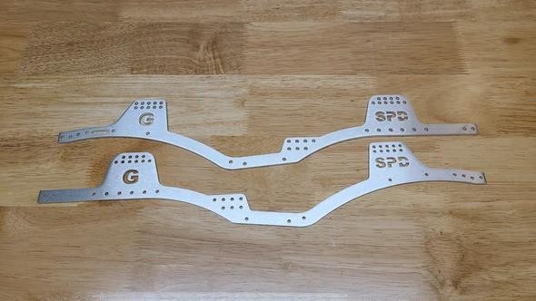 GSPEED Chassis 6061-T6 Aluminum TGH-V3 Chassis (rails only)