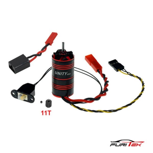 Furitek FUR2575 Unity PRO 3500KV 2in1 Micro FOC Brushless System TRX4-M