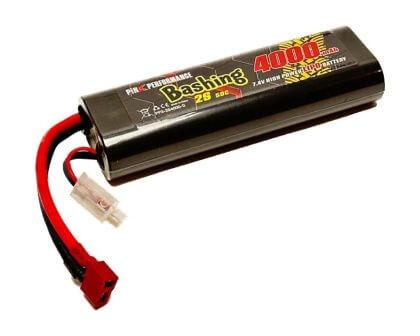 Pink Performance Bashing LiPo Akku 2S 7.4V 4000mAh 50C mit Deans Stecker