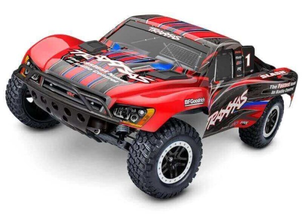 Traxxas TRX58134-4RED Slash 1/10 2WD Short-Course-Truck rot RTR BL-2S Brushless Clipless