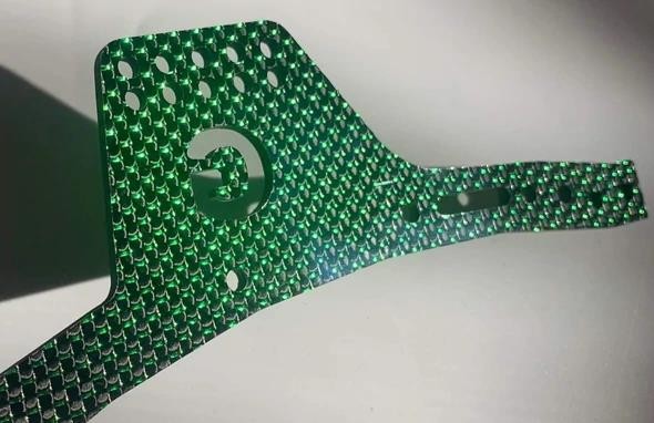 GSPEED Chassis TGH-V3 Carbon Fiber Green (rails only)