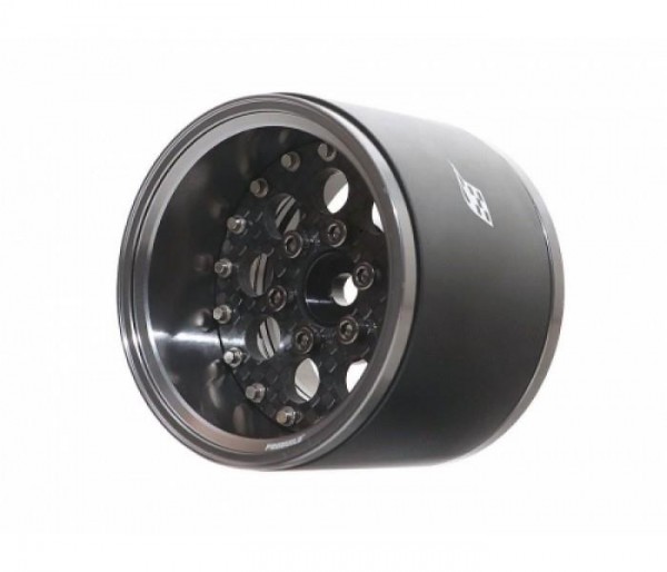 Boom Racing ProBuild™ 1.9" Extra Wide CR6 Adjustable Offset Aluminum Beadlock Wheels (2) Gun Metal/C