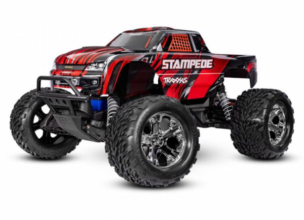 Traxxas TRX36254-8-RED Stampede rot 1/10 2WD Monster-Truck RTR inkl. Akku & Lader