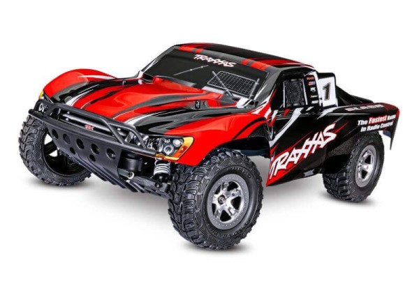 Traxxas TRX58024REDR Slash rot-R 1/10 2WD Short Course Racing Truck RTR Brushed