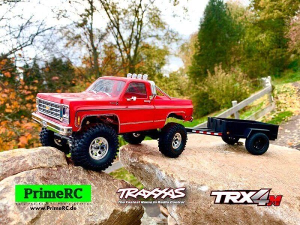 Traxxas-SET 79 Chevy K10 High Trail TRX-4M inkl. Akku & Lader + Anhänger ***Aktion***