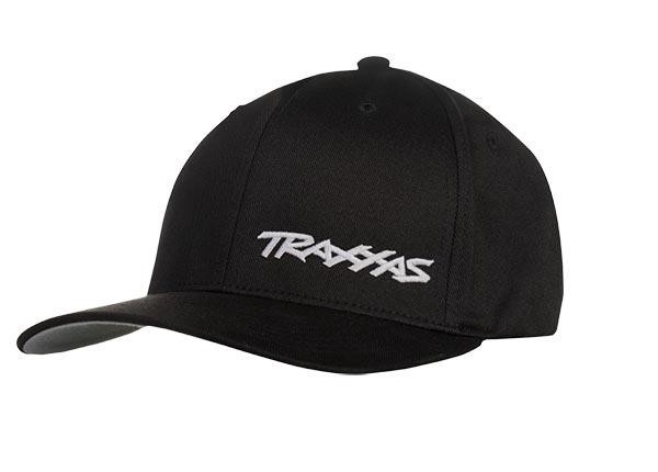 Traxxas TRX1187 Flex Hat Curved Bill Black/White L-XL