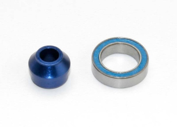 Traxxas TRX6893X Lager-Adapter 6061-T6 Aluminium blau (1) 4x4&VXL Rustler, Slash, Stampede, Rally; R