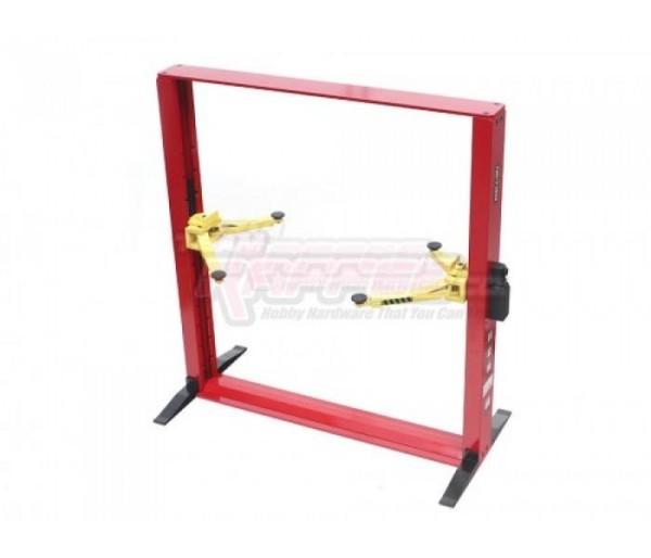 Team Raffee Co. 1/10 Alum Functional Two-Post Car Lift Red