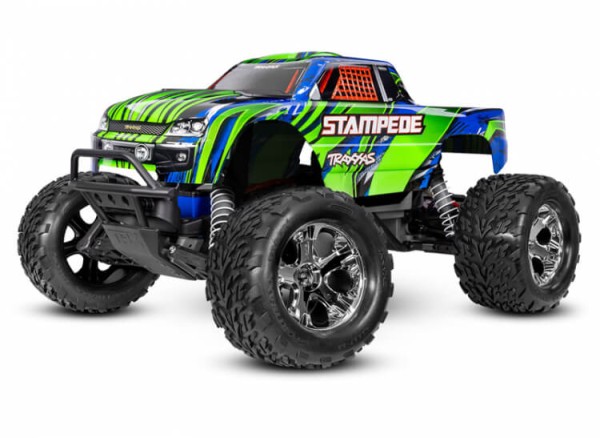 Traxxas TRX36254-8-GRN Stampede grün 1/10 2WD Monster-Truck RTR inkl. Akku & Lader