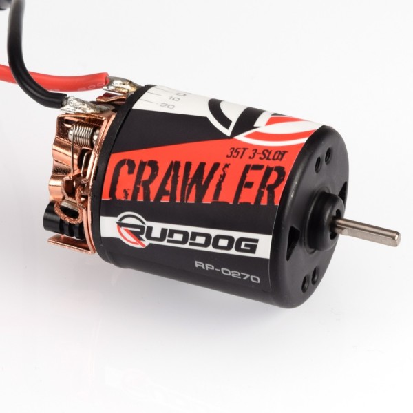 RUDDOG Crawler 35T 3-Slot Brushed Motor 12800 RPM/7,4V