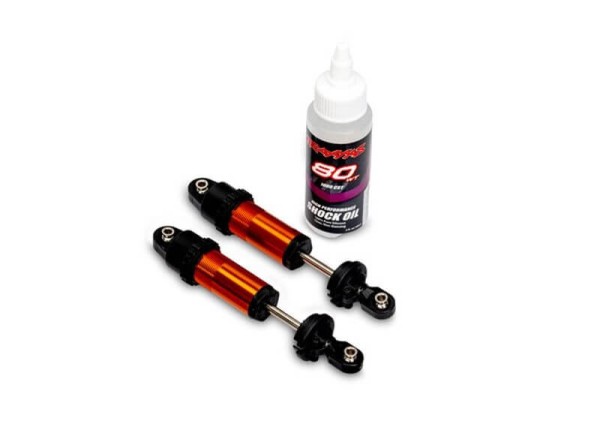 Traxxas TRX10961-ORNG Dämpfer GTMAXX vorne orange ohne Federn Funco