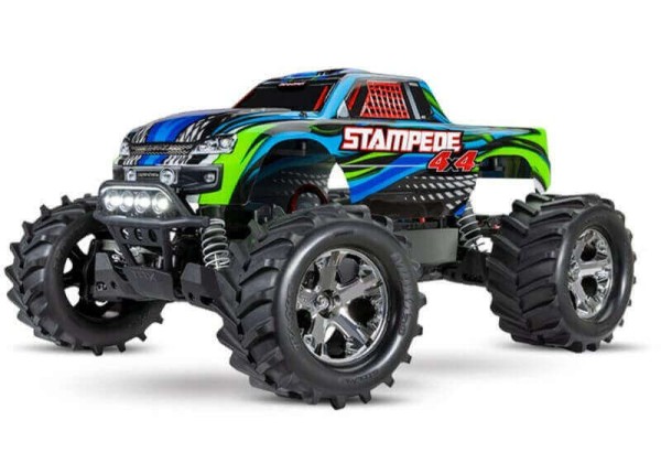 Traxxas TRX67054-61 Stampede 4x4 blau RTR mit Akku +LED-Licht 1/10 4WD Monster Truck