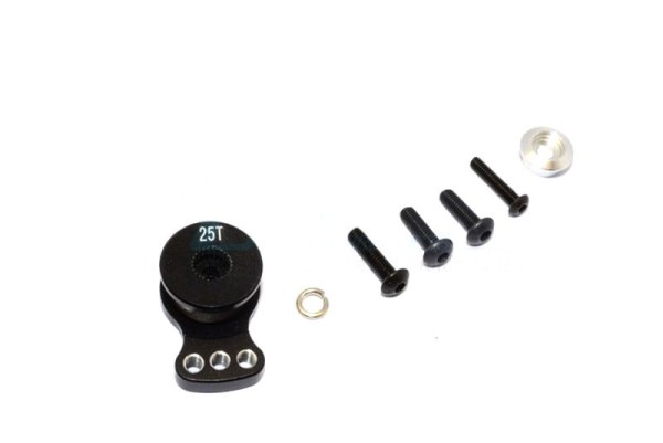 GPM Aluminium Hi-Torque Servo Saver 25T schwarz