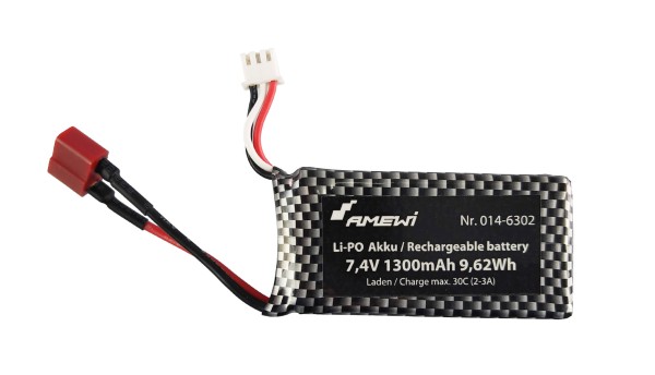 LiPo Akku 6302 7,4V 1300mAh