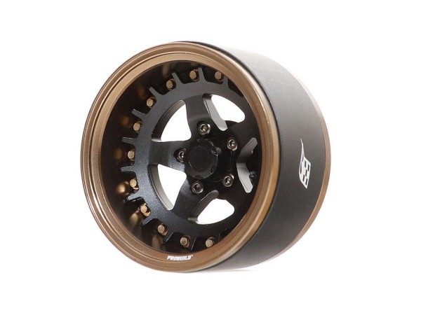 Boom Racing ProBuild™ 1.9" SS5 Adjustable Offset Aluminum Beadlock Wheels (2) Bronze/Matte Black