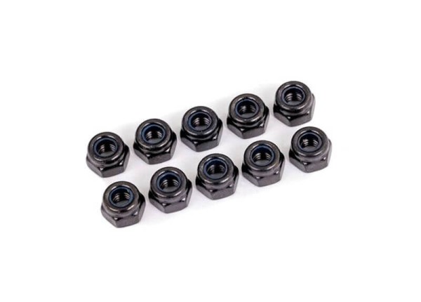 Traxxas TRX1748 M4 Muttern 4mm Alu schwarz (10)