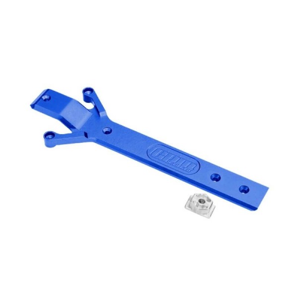 GPM GPMTXMM016B Alu-Chassis-Platte blau (1) TRX MiniMaxx