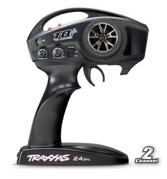 Traxxas TRX6509R TQi Sender 2.4GHz 2-Kanal mit TRX6533 TSM Empfänger, Link fähig