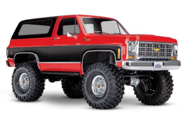 Traxxas TRX82276-4-RED TRX-4 79 Chevy Blazer rot/schwarz 1/10 Crawler RTR Brushed Clipless