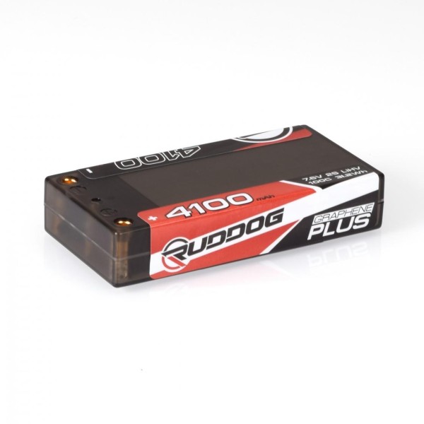 RUDDOG 4100mAh 7.6V 100C Graphene Plus LCG Shorty Stick Pack LiHV