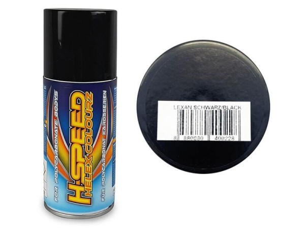 H-SPEED Lexan Spray schwarz/black 150ml