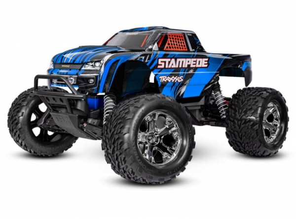 Traxxas TRX36254-8-BLUE Stampede blau 1/10 2WD Monster-Truck RTR inkl. Akku & Lader