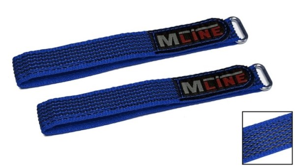 MLine Battery-Strap/Klettverschluss stabile Ausführung mit Gummierung und Metallring 2x26cm (2)